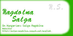 magdolna salga business card